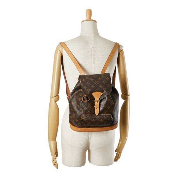 LOUIS VUITTON Brown Monogram Leather Backpack